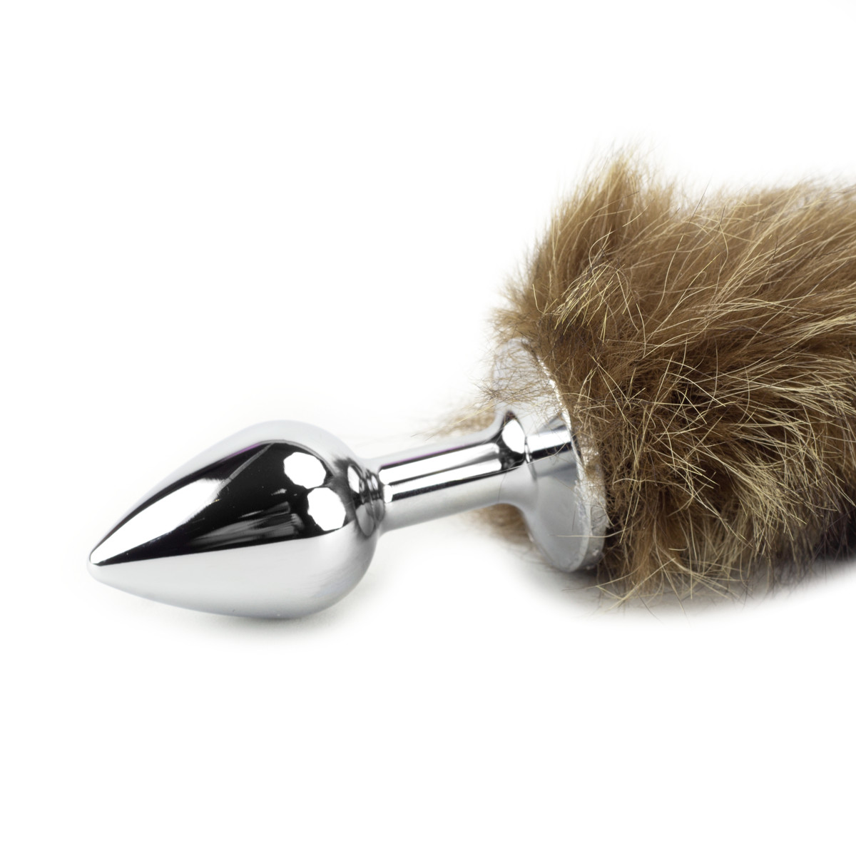 Plug Anal Cônico de Metal com Rabo Realístico de Raposa | Disponível em 3 Tamanhos - 2