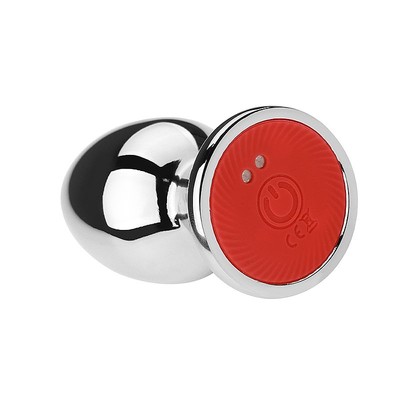 Foto 3 do produto Plug Anal Cônico em Metal Recarregável com 10 Modos de Vibrações e Controle Remoto Sem Fio - Sexy Import | Disponível em 2 Cores no Tamanho "P"