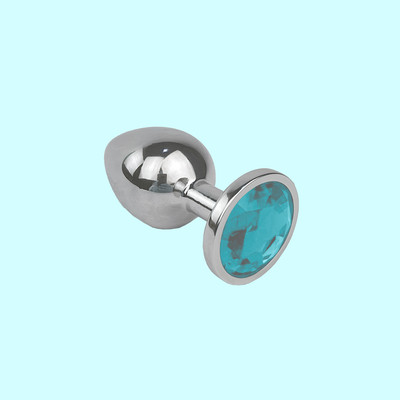 Foto 4 do produto Plug Anal "G" em Metal e Formato Cônico com Joia na Base - Seamless | 8 x 4 cm | Disponível em 8 Cores