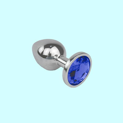 Foto 5 do produto Plug Anal "G" em Metal e Formato Cônico com Joia na Base - Seamless | 8 x 4 cm | Disponível em 8 Cores