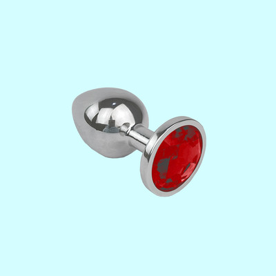 Foto 10 do produto Plug Anal "G" em Metal e Formato Cônico com Joia na Base - Seamless | 8 x 4 cm | Disponível em 8 Cores