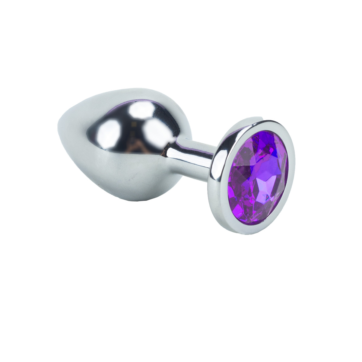 Plug Anal Cônico em Metal no Tamanho "M" com Joia na Base - Seamless Butt Plug Starting | 7,3 x 3,3 cm | Disponível em 9 Cores - 6