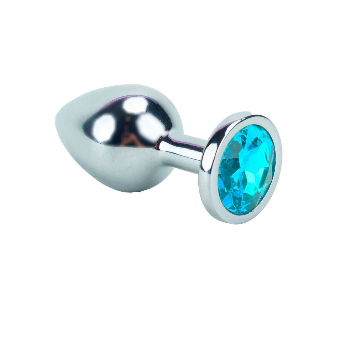 Plug Anal Cônico em Metal no Tamanho "M" com Joia na Base - Seamless Butt Plug Starting | 7,3 x 3,3 cm | Disponível em 9 Cores - 2