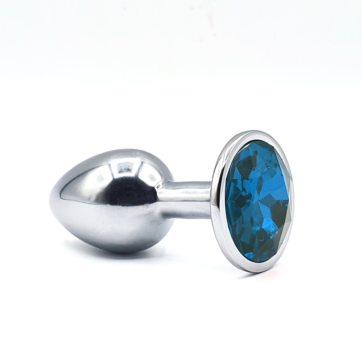 Plug Anal Cônico em Metal no Tamanho P com Joia na Base - Seamless | 5,5 x 2,6 cm | Disponível em 7 Cores - 5