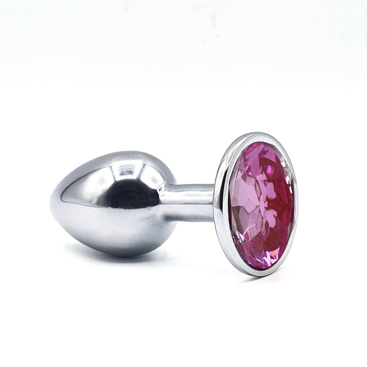 Plug Anal Cônico em Metal no Tamanho P com Joia na Base - Seamless | 5,5 x 2,6 cm | Disponível em 7 Cores - 2