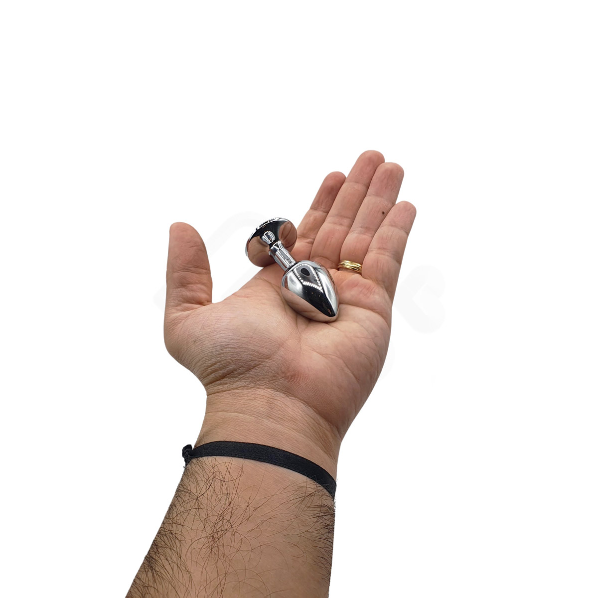 Plug Anal Cônico "P" em Alumínio com Detalhe de Joia na Base | 5,8 x 2,6 cm | Disponível em 10 Cores - 14