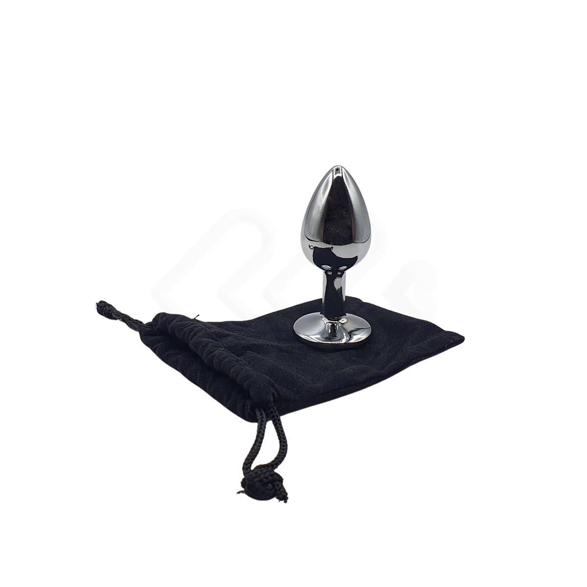 Plug Anal Cônico "P" em Alumínio com Detalhe de Joia na Base | 5,8 x 2,6 cm | Disponível em 10 Cores - 12