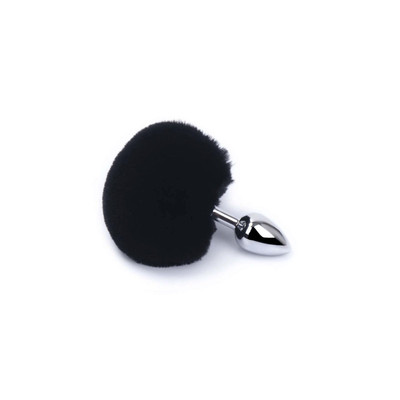 Foto 1 do produto Plug Anal "P" em Alumínio e Formato Cônico com Detalhe de Pompom - 3R Import | 6 x 2,6 cm | Disponível em 2 Cores