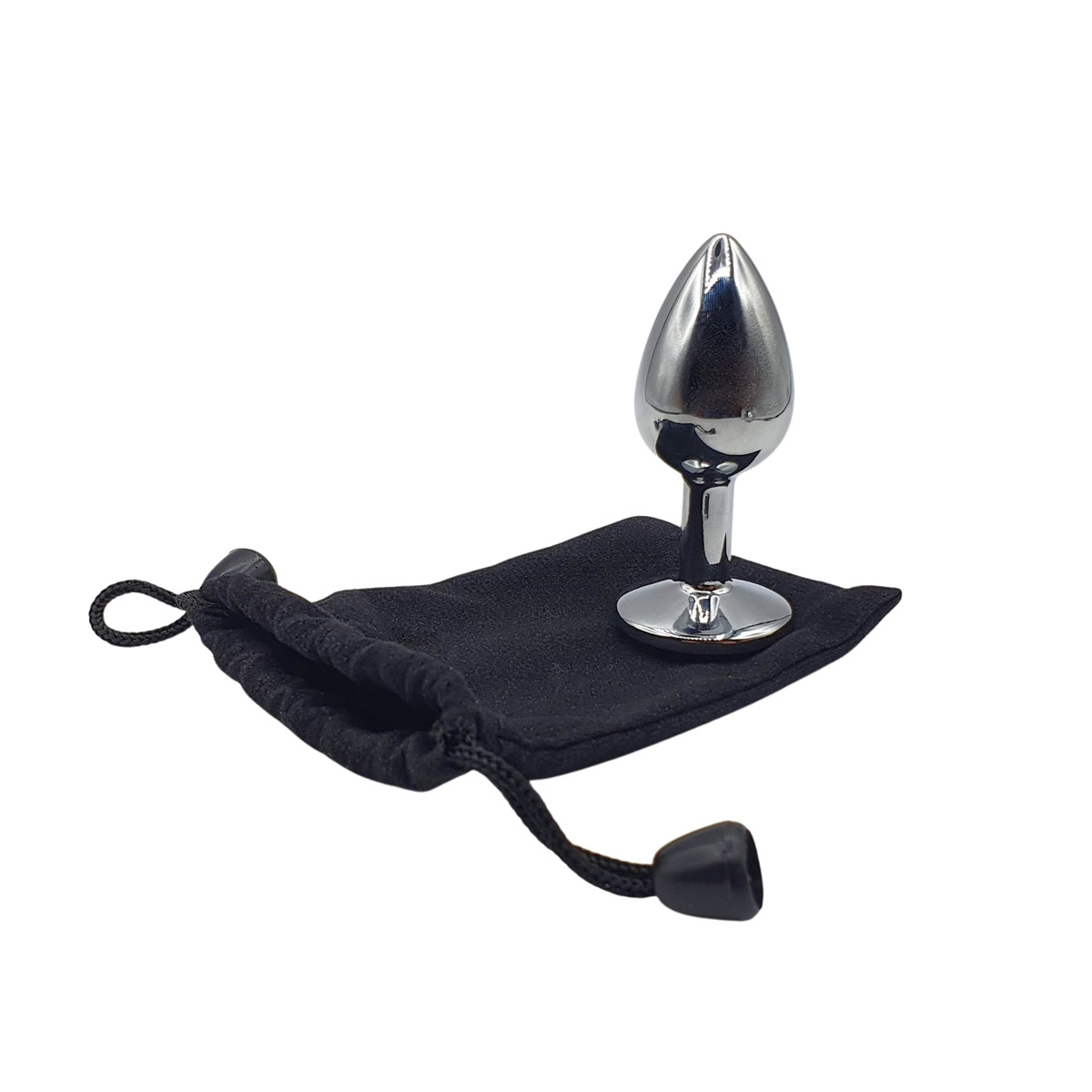 Plug Anal Cônico "P" em Metal com Detalhe de Joia na Base - Adam & Eve Small Gem Anal Plug | 5,8 x 2,6 cm | Disponível em 2 Cores - 4