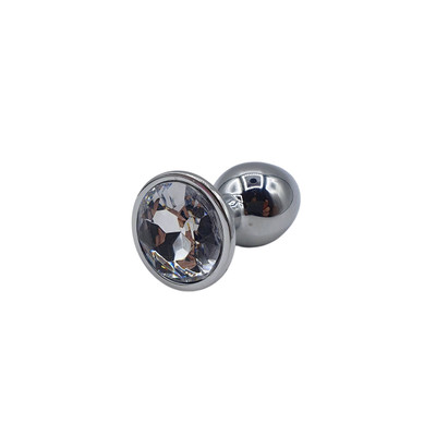 Foto 7 do produto Plug Anal Cônico "P" em Metal com Detalhe de Joia na Base - Adam & Eve Small Gem Anal Plug | 5,8 x 2,6 cm | Disponível em 2 Cores