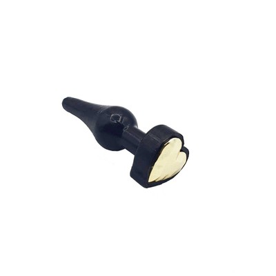 Foto 3 do produto Plug Anal Cônico em PVC com Base Achatada no Formato de Coração - InNamorata Mine Heart Dourado | 8,6 x 2,9 cm