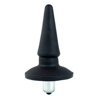 Plug Anal Cônico em PVC com Base de Segurança e Vibração - Exclusiva Comfortplug