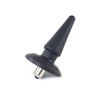 Foto 2 do produto Plug Anal Cônico em PVC com Base de Segurança e Vibração - Exclusiva Comfortplug