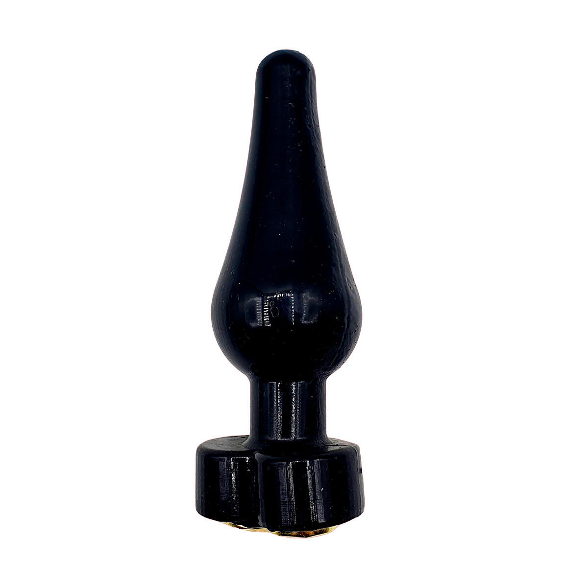 Plug Anal Cônico em PVC com Coração na Base - InNamorata Delícia Black | 10 x 3,7 cm - 2