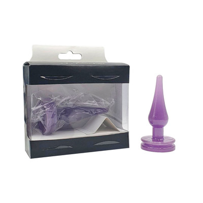 Foto 1 do produto Plug Anal Cônico em Silicone, com Base Achatada na cor Roxo - InNamorata Love Items N°01 | 8,6 x 2,8 cm