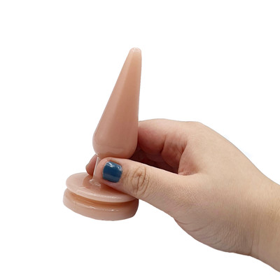Plug Anal Cônico em Silicone com Base Achatada - InNamorata Love Items N°02 | 8,6 x 2,8 cm