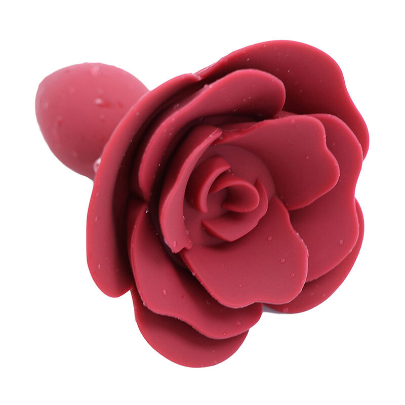 Plug Anal Cônico em Silicone com Base em Formato de Rosa - Pleasure Dreams | 7 x 3 cm | Disponível em 2 Cores - 3