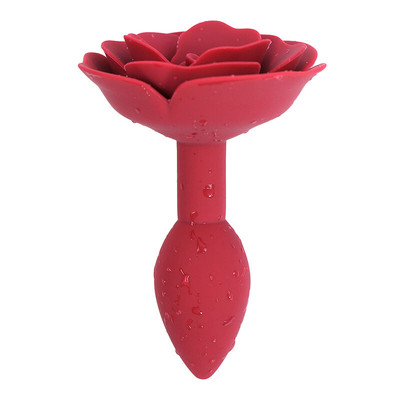 Foto 2 do produto Plug Anal Cônico em Silicone com Base em Formato de Rosa - Pleasure Dreams | 7 x 3 cm | Disponível em 2 Cores