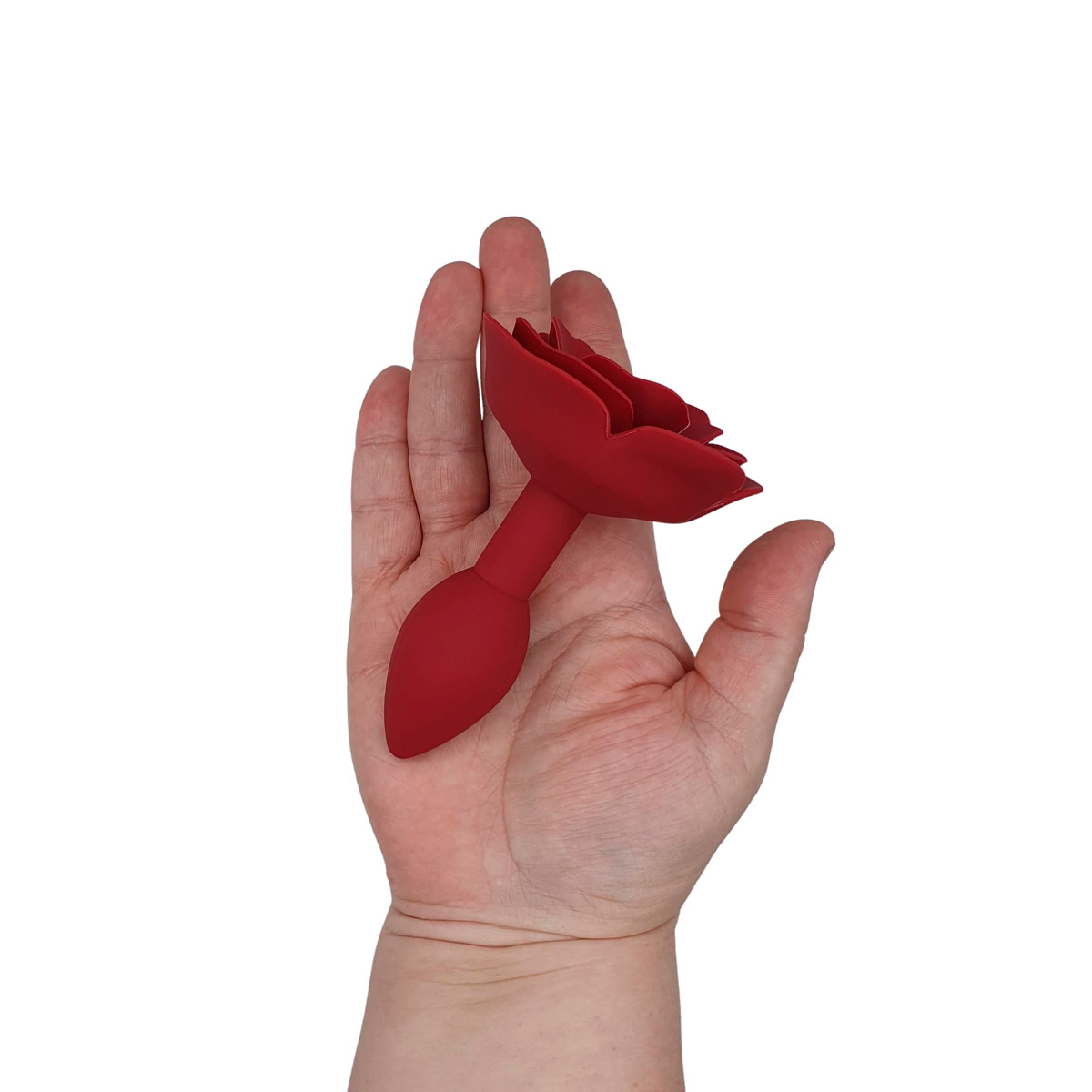 Plug Anal Cônico em Silicone com Base em Formato de Rosa - Pleasure Dreams | 7 x 3 cm | Disponível em 2 Cores - 4