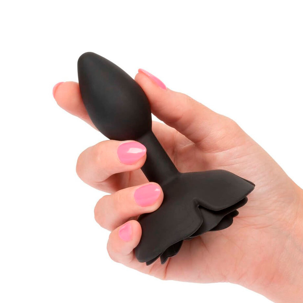 Plug Anal Cônico em Silicone com Base em Formato de Rosa - Pleasure Dreams | 7 x 3 cm | Disponível em 2 Cores - 8