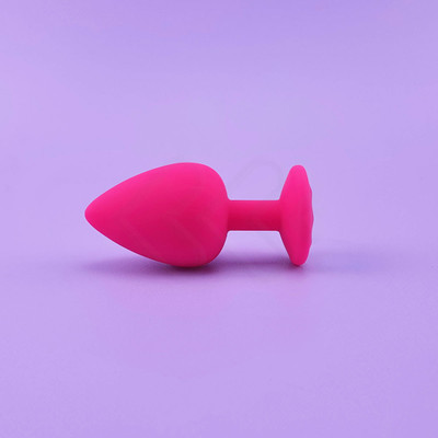 Foto 6 do produto Plug Anal Cônico em Silicone com Joia na sua Base no Tamanho G - Sexy Import | 7,9 x 4,3 cm | Disponível em 4 Cores
