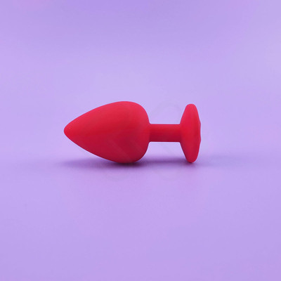 Foto 12 do produto Plug Anal Cônico em Silicone com Joia na sua Base no Tamanho G - Sexy Import | 7,9 x 4,3 cm | Disponível em 4 Cores