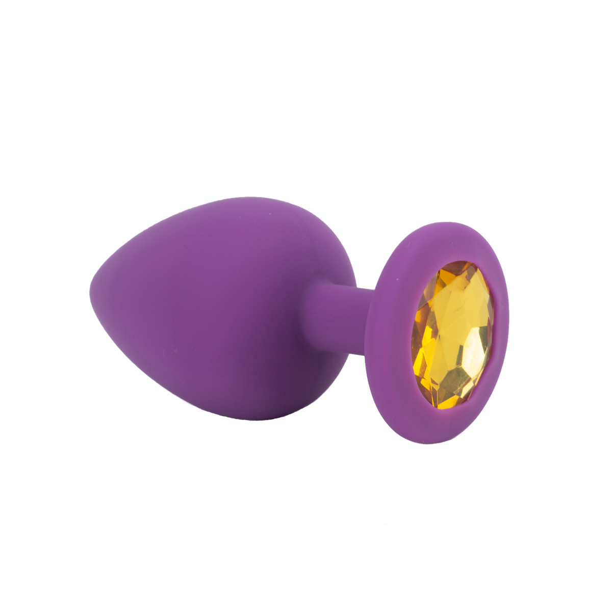 Plug Anal Cônico em Silicone com Joia na Base no Tamanho G - Sexy Import | 8,2 x 4,2 cm | Disponível em 4 Cores - 13