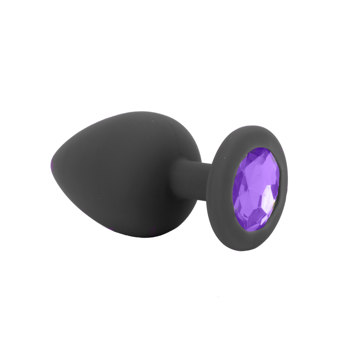 Plug Anal Cônico em Silicone com Joia na Base no Tamanho G - Sexy Import | 8,2 x 4,2 cm | Disponível em 4 Cores - 7