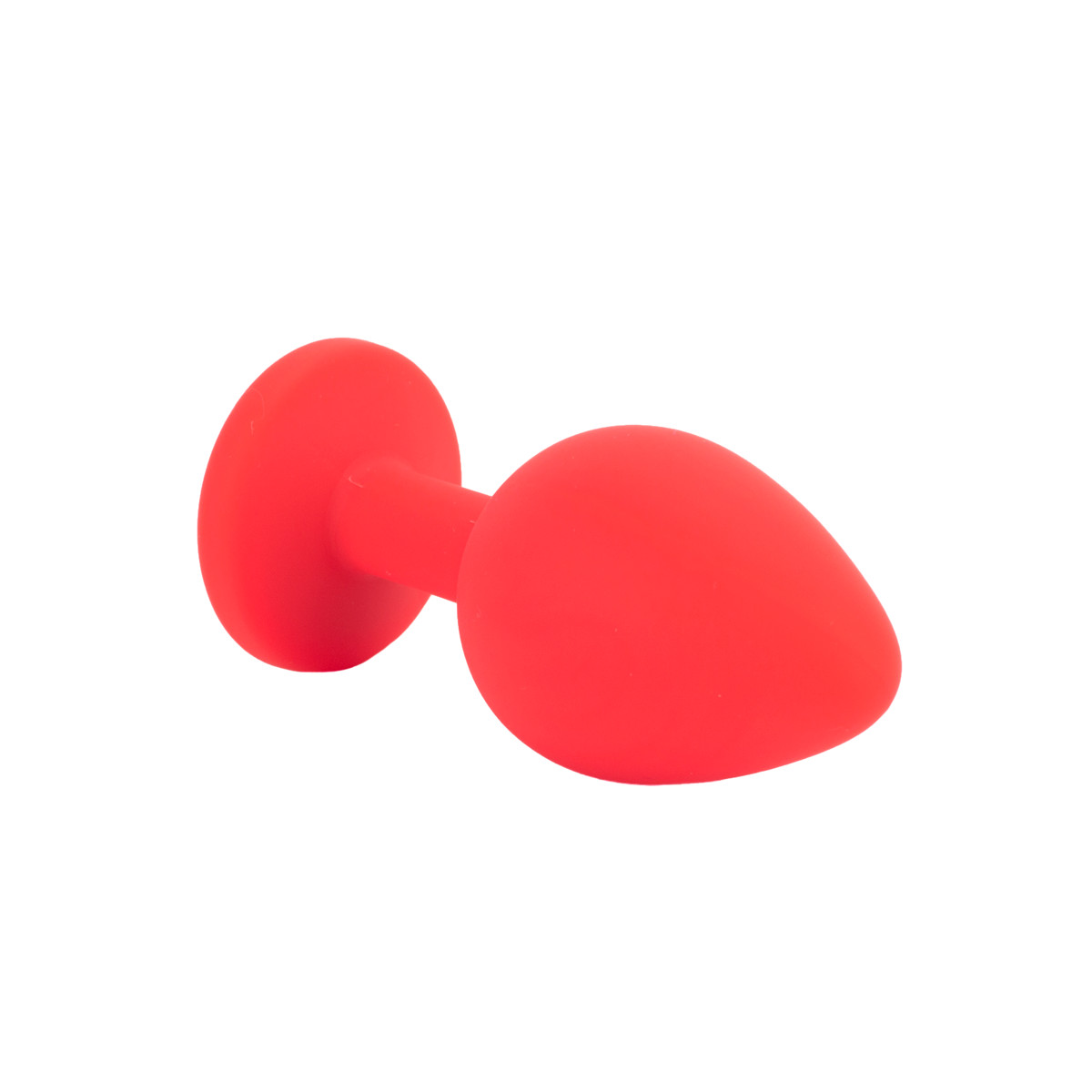 Plug Anal Cônico em Silicone com Joia na sua Base no Tamanho "P" - 6,5 x 2,7 cm | Disponível em 4 Cores - 15