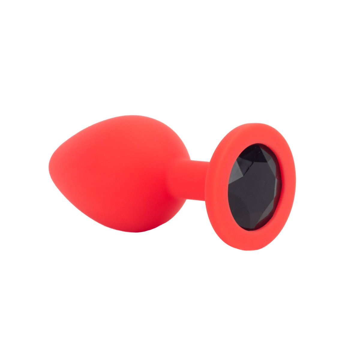 Plug Anal Cônico em Silicone com Joia na sua Base no Tamanho "P" - 6,5 x 2,7 cm | Disponível em 4 Cores - 14