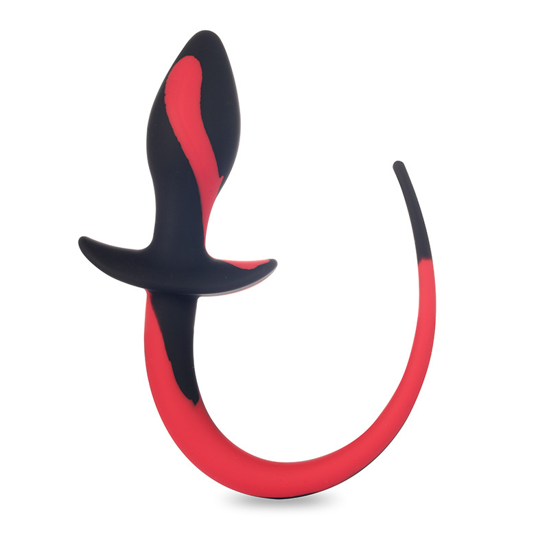 Plug Anal Cônico em Silicone com Rabinho - Gecko | 7,5 x 3 cm - 2