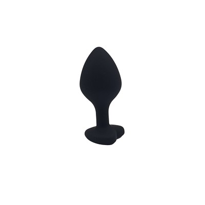 Foto 4 do produto Plug Anal Cônico em Silicone no Tamanho ''M'' com Detalhe de Joia na Base de Coração - Topo Toys | 7 x 3,5 cm | Disponível em 4 Cores