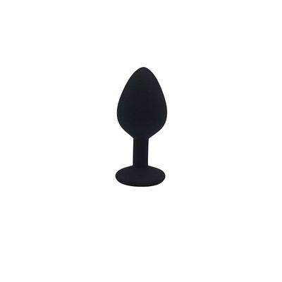 Foto 3 do produto Plug Anal ''M'' em Silicone com Formato Cônico e Detalhe de Joia na Base - Topo Toys | 7 x 3,5 cm | Disponível em 5 Cores