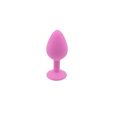 Foto 6 do produto Plug Anal ''M'' em Silicone com Formato Cônico e Detalhe de Joia na Base - Topo Toys | 7 x 3,5 cm | Disponível em 5 Cores