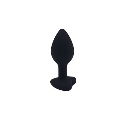 Foto 2 do produto Plug Anal Cônico em Silicone no Tamanho ''P'' com Detalhe de Joia na Base de Coração - Topo Toys | 6,5 x 2,8 cm | Disponível em 4 Cores
