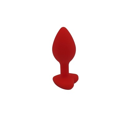 Foto 5 do produto Plug Anal Cônico em Silicone no Tamanho ''P'' com Detalhe de Joia na Base de Coração - Topo Toys | 6,5 x 2,8 cm | Disponível em 4 Cores