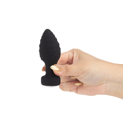 Plug Anal G em Formato Cônico com Texturas, 9 Modos de Vibração com Rotação e Controle Remoto Via App - YouVibe | 8 x 3,8 cm