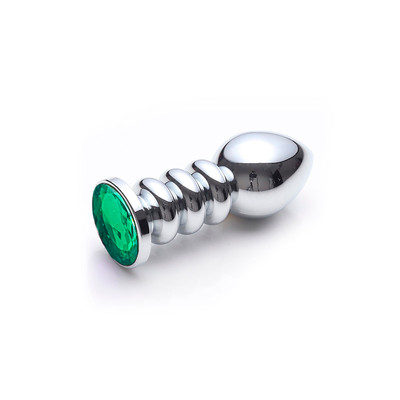 Foto 6 do produto Plug Anal Cromado Tamanho "P" com Formato Cônico e Detalhe de Joia - Lust Metal Anal Screw | Disponível em 11 Cores