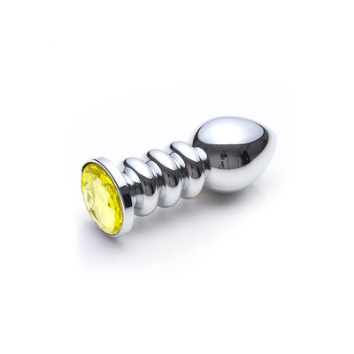 Foto 10 do produto Plug Anal Cromado Tamanho "P" com Formato Cônico e Detalhe de Joia - Lust Metal Anal Screw | Disponível em 11 Cores