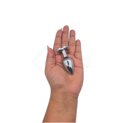 Plug Anal com Joia em Formato de Trevo na Base - Lust Metal Flower Diamond | 6,7 x 2,5 cm | Disponível em 9 Cores