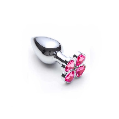 Foto 10 do produto Plug Anal com Joia em Formato de Trevo na Base - Lust Metal Flower Diamond | 6,7 x 2,5 cm | Disponível em 9 Cores