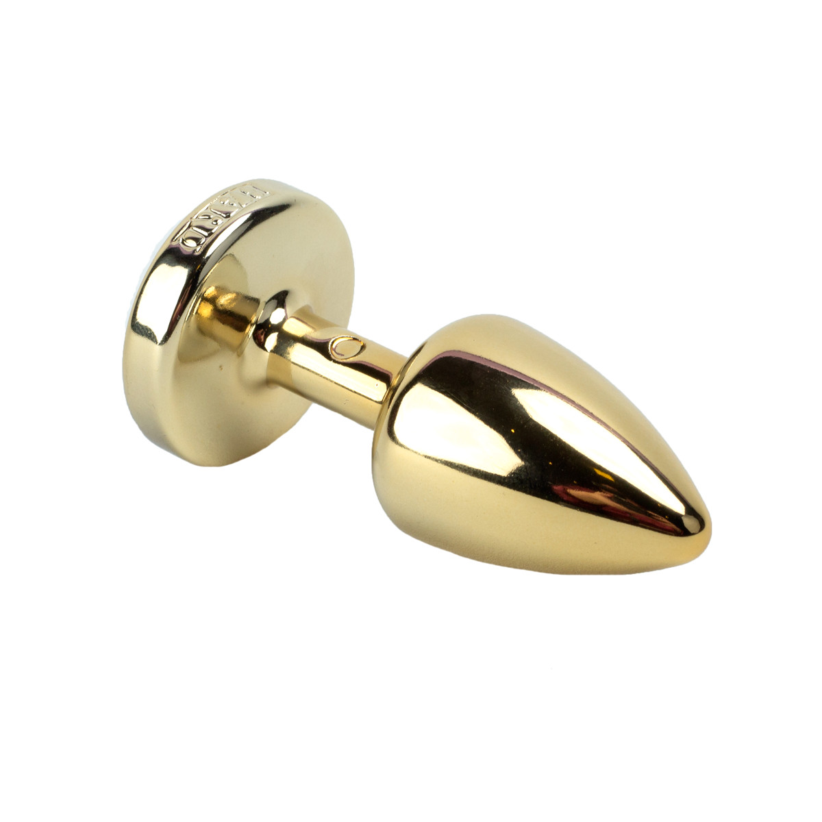 Plug Anal Dourado no tamanho "P" em ABS Atóxico com Formato Cônico e Detalhe de Joia - Hard Less | 6 x 2,6 cm | Disponível em 6 Cores - 7