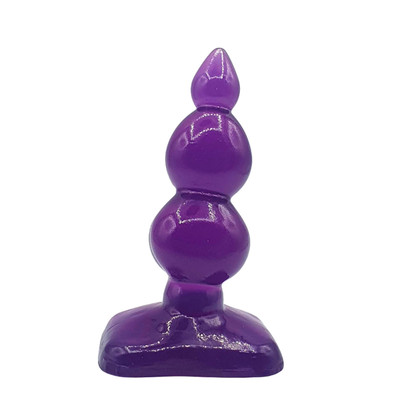 Foto 2 do produto Plug Anal Escalonado com 3 Esferas Gradativas e Base Achatada - Magic Sexy | Disponível em 3 Cores