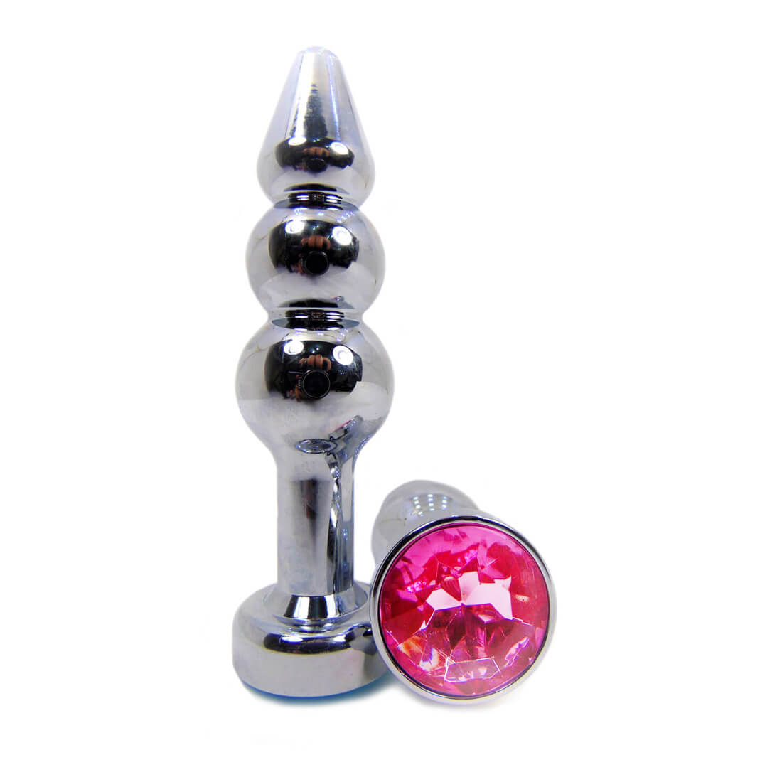 Plug Anal Escalonado em Aço Inoxidável com Detalhe de  Joia na Base | Disponível em 4 Cores - 5