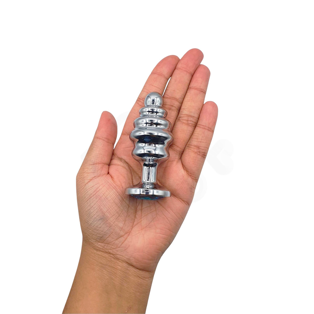 Plug Anal Escalonado em Aço com Joia no Tamanho ''M'' - Sexy Import | Disponível em 5 Cores - 8