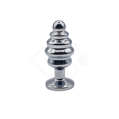 Foto 6 do produto Plug Anal Escalonado em Aço com Joia no Tamanho ''M'' - Sexy Import | Disponível em 5 Cores