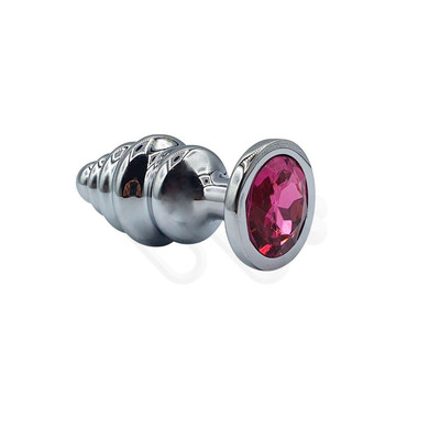 Foto 5 do produto Plug Anal Escalonado em Aço com Joia no Tamanho ''M'' - Sexy Import | Disponível em 5 Cores