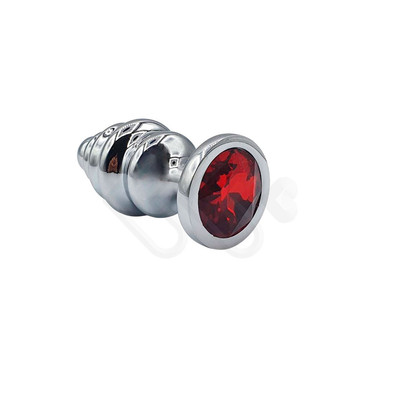 Foto 4 do produto Plug Anal Escalonado em Aço com Joia no Tamanho ''M'' - Sexy Import | Disponível em 5 Cores