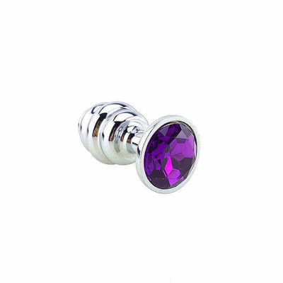 Foto 2 do produto Plug Anal Escalonado em Aço com Joia no Tamanho ''M'' - Sexy Import | Disponível em 5 Cores