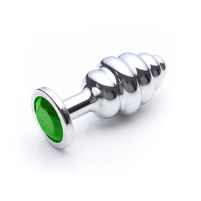 Plug Anal ''M'' Escalonado Cromado com Joia na Base - Lust Metal Hive Plug | Disponível em 11 Cores - 5